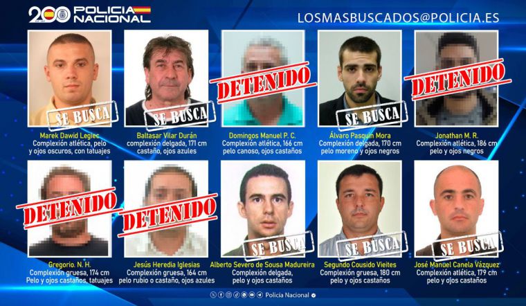 Cae otro de 'Los 10 más buscados'