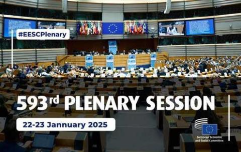 Debate sobre inteligencia artificial en el trabajo en el Parlamento Europeo en enero de 2025