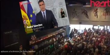 Ingenioso montaje simulando que Pedro Sánchez dimite de presidente del Gobierno