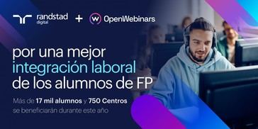 OpenWebinars y Randstad Digital se unen para impulsar la empleabilidad de jóvenes en España