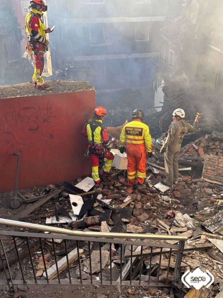 Explosión en Mieres deja 18 heridos, tres en estado grave