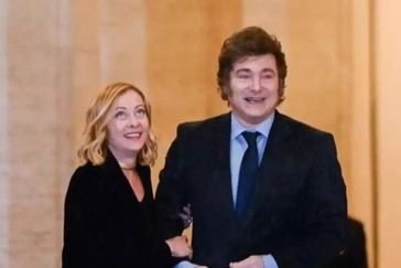 Milei se reúne con Meloni en su visita oficial a Italia