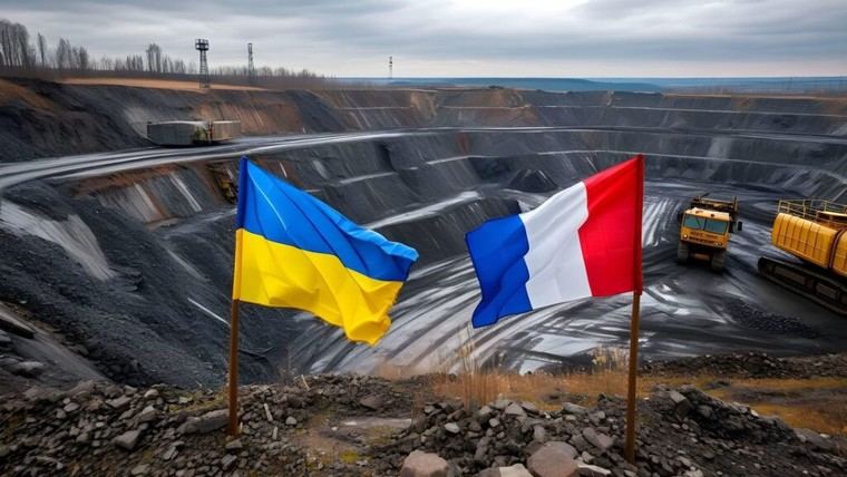 Francia y Ucrania negocian la extracción de minerales para defensa