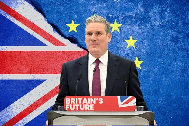 Starmer enfrenta críticas por planear revertir Brexit con nuevo equipo