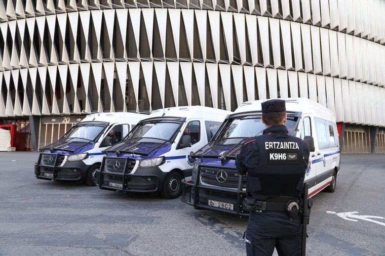 Seis detenidos en altercados antes del partido Athletic Club-A.S. Roma