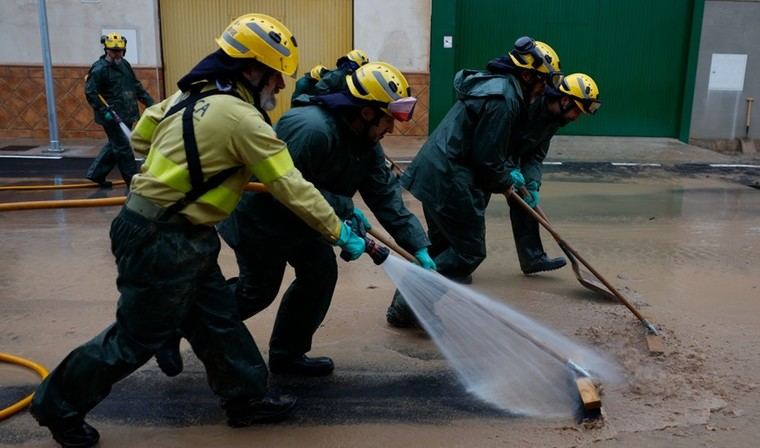 Más de 100 incidentes por lluvias en Andalucía