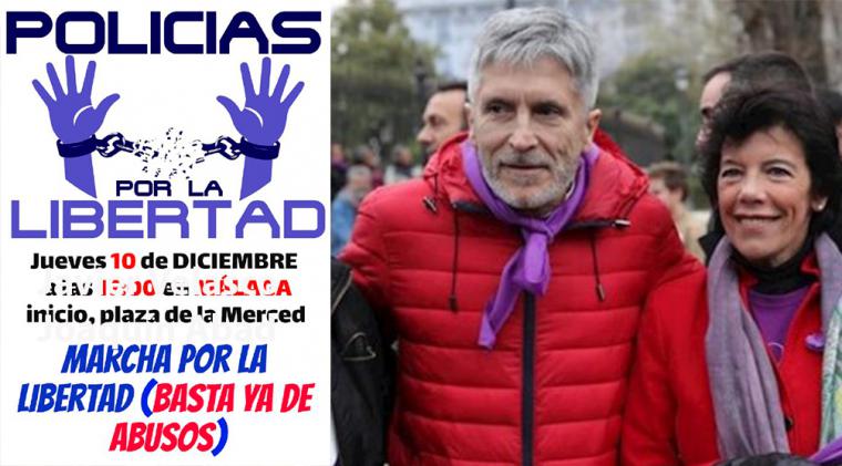 Jueves 10 de noviembre. 17,00 horas en Málaga, concentración de Policías por la Libertad
