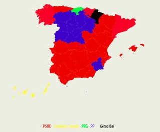 El PP pierde su hegemonía municipal en favor de PSOE y Podemos