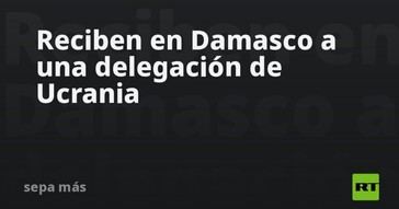 Delegación ucraniana llega a Damasco