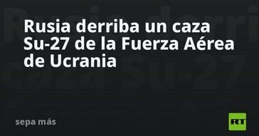 Rusia destruye un caza ucraniano Su-27