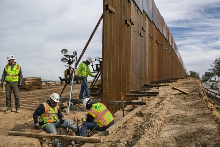 Trump reanuda la construcción del muro fronterizo