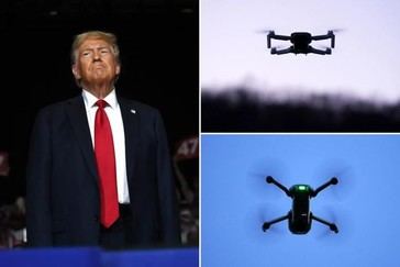 Trump acusa a Biden de ocultar información sobre avistamientos de drones